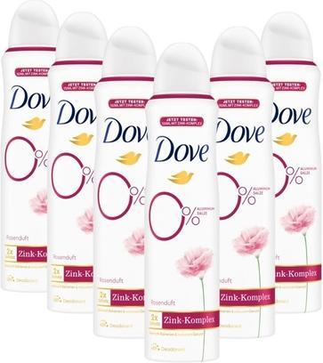 Immagine prodotto Dove Deodorante spray con fragranza di rosa e complesso di zinco (Getto vaporizzato, 150 ml)
