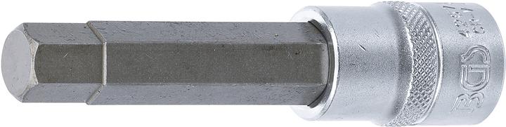 Actual product image BGS Bit Socket length 100 mm 12.5 mm (1/2") Drive internal Hexagon 13 mm (12.5 mm)