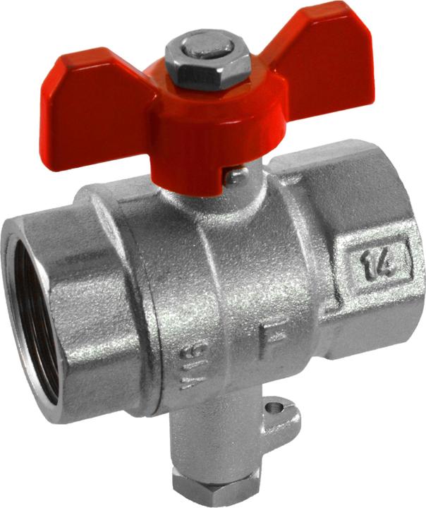FERRON Tee ball valve for 1/2 " KMT1 heat meter sensor