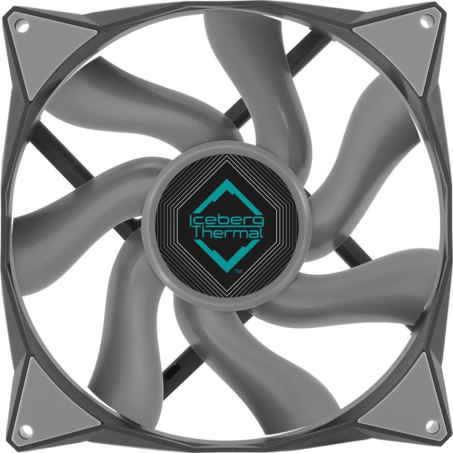 Iceberg Thermal IceGALE Xtra Computergehäuse Ventilator 14 cm Grau 1 Stück(e) (140 mm, 1 x), PC Lüfter, Grau