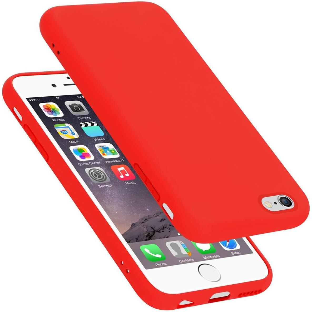 Thumbnail - Cadorabo TPU Liquid Silicone Case Cover (Apple iPhone 6 Plus), Smartphone Hülle, Rot
