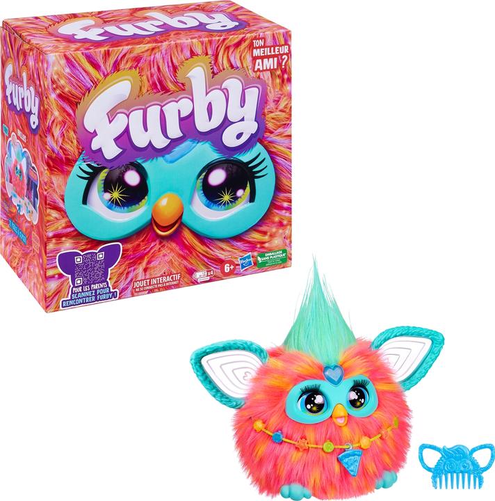 Actual product image Furby interactive plush toy (orange) - French voice output (15 cm)