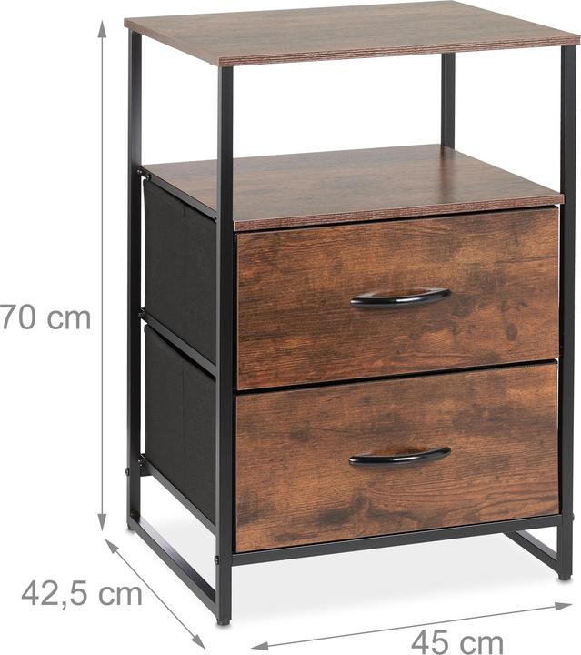 Image du produit Relaxdays 2x table de nuit