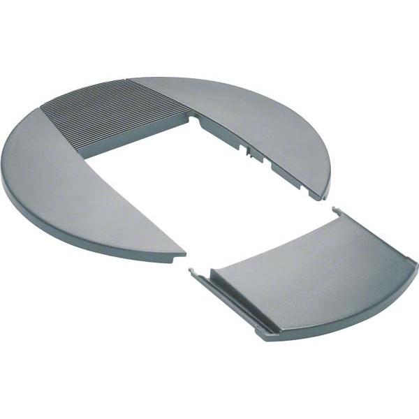 Hager, Kabelschutz + Kabelführung, TEH DAC80LAN Rosette lackiert aluminium natur (Kabelkanal)