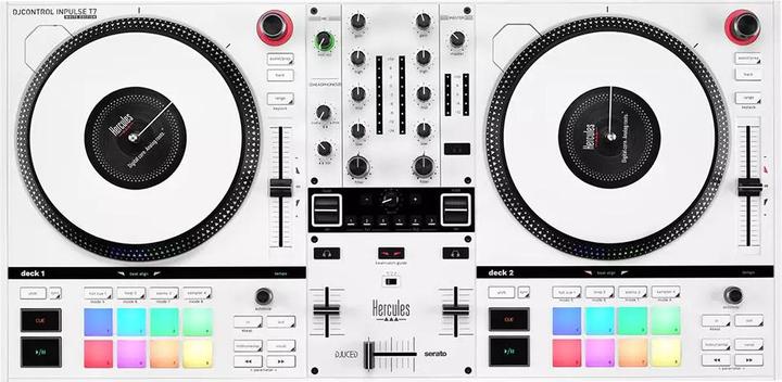 Actual product image Hercules DJ Control Inpulse T-7 DJ-Controller Weiss