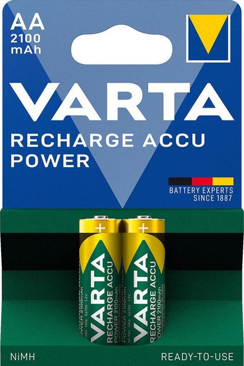 Produktbild Varta Recharge Accu Power (2 Stk., AA, 2100 mAh)
