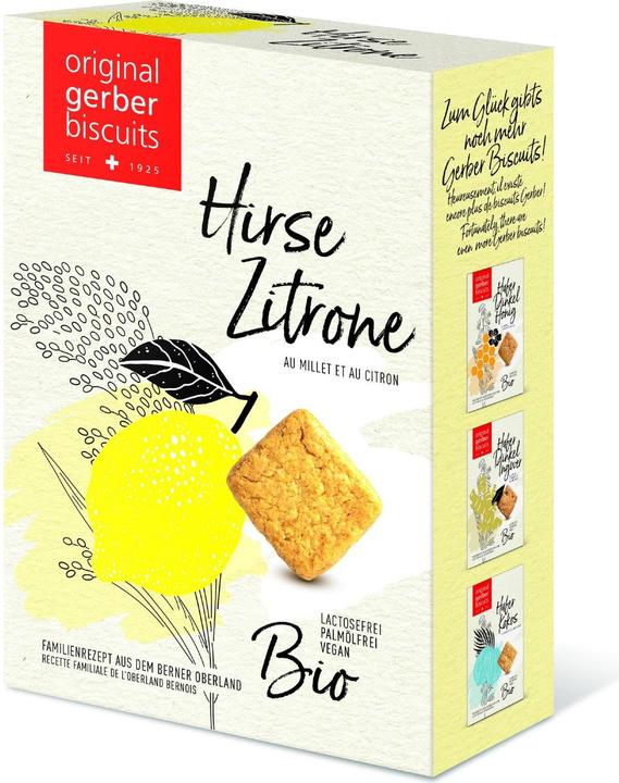 Produktbild Gerber Biscuits Guetzli Bio Biscuits Hirse Zitrone 2 x 80 g (2 Stk., 80 g)