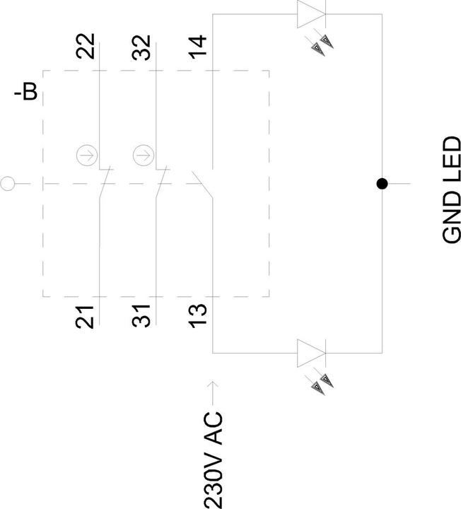 Produktbild Siemens Sicherheitsschalter,M.,2NC 1NO,56mm,LED
