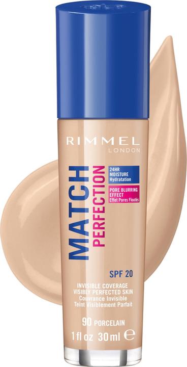 Actual product image Rimmel London Match Perfection SPF20 (90 Porcelain)