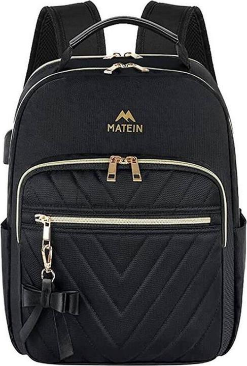 Produktbild Matein Women's 10.5" travel backpack with makeup bag 1342 Black (13 l)