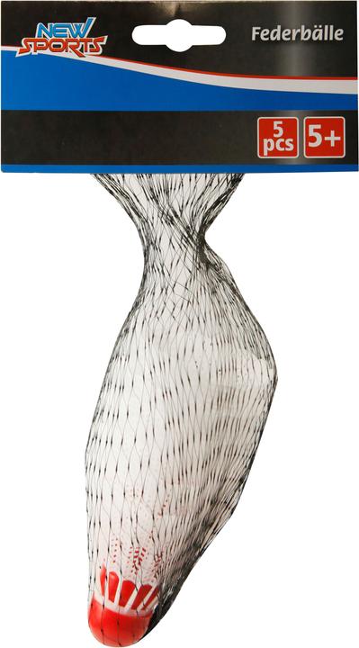 Actual product image New Sports 6 Shuttlecocks white
