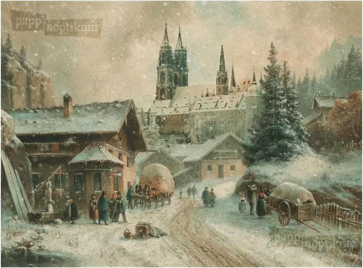 Image du produit Pappnoptikum 1057 - La veille de Noël (Carte pliable)