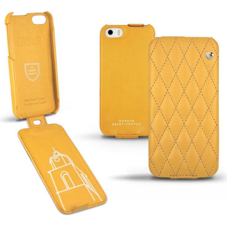 Thumbnail - Noreve Lederschutzhülle vertikal (Apple iPhone 5s), Smartphone Hülle, Orange