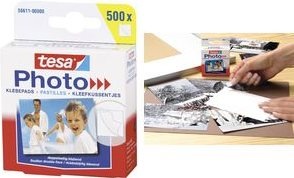 Produktbild tesa Foto Klebepads, selbstklebend, 500 Fotoecken