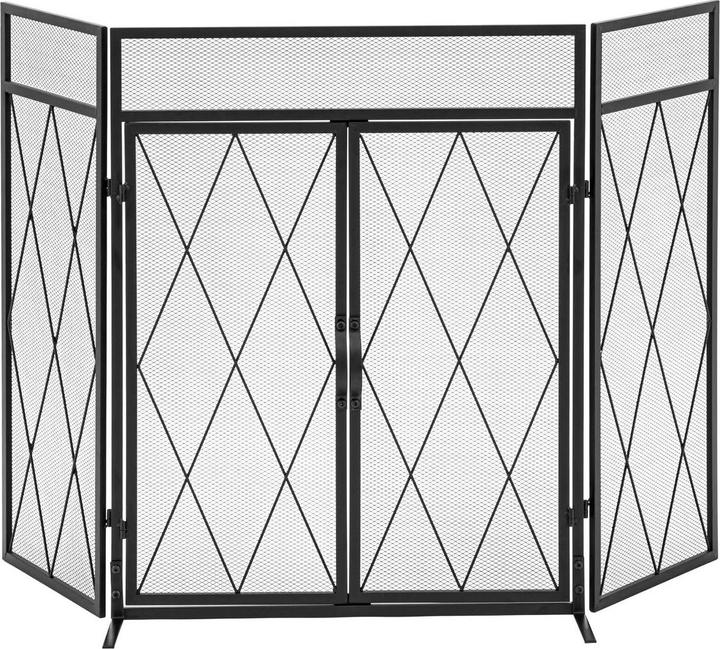 Immagine prodotto Hillvert Parascintille per camino - 127 x 80 cm - Con porta