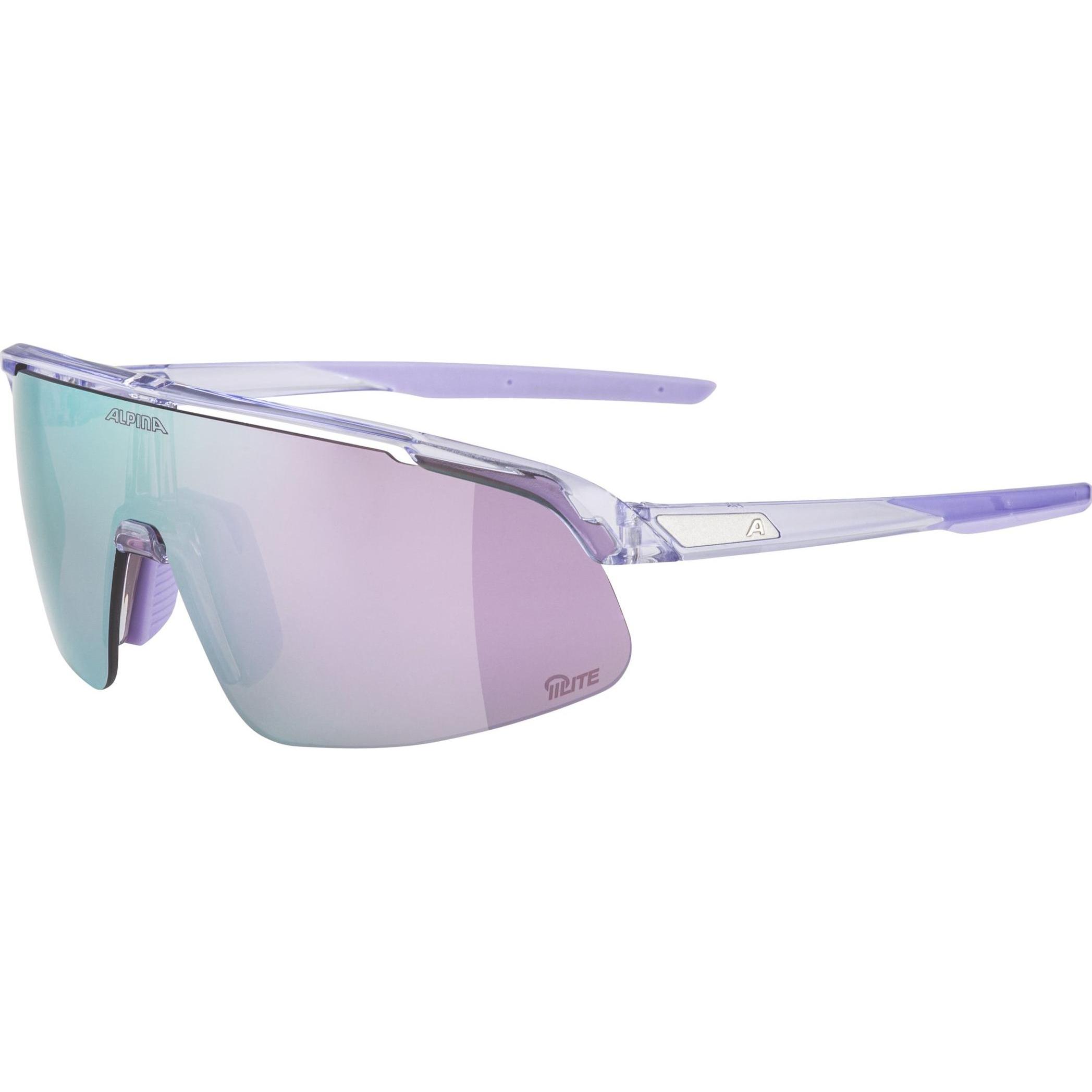 Alpina Sports, Unisex, Occhiali sportivi, Turbo Pro S Q-Lite (gloss lilla, Purple), Viola