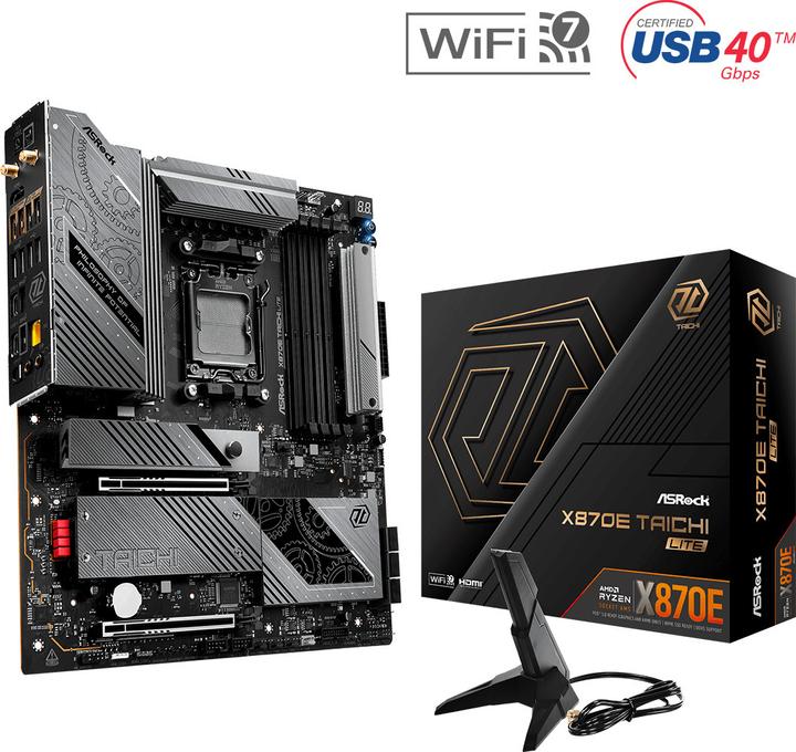Image du produit AsRock X870E Taichi Lite AM5 (AM5, AMD X870E, E-ATX)