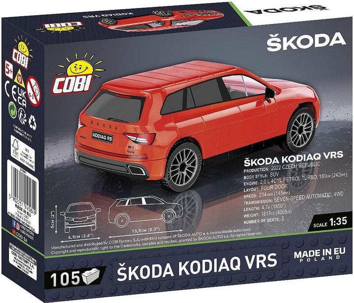 Produktbild Cobi Škoda Kodiaq VRS, Modell, 105 Teile, ab 5 Jahren