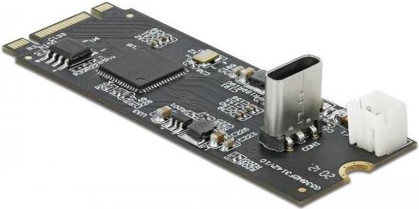 Actual product image Delock Converter M.2 Key B+M male to USB Type-C - Interface Adapter - PCIe - 10 Gbi