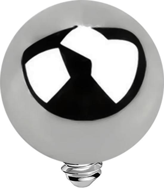 Actual product image Star Piercing Dermal Anchor Ball silver (without brass, Titanium G23)