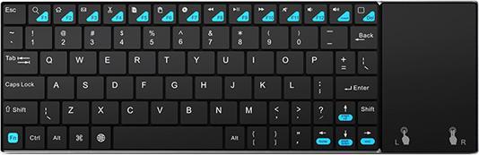 Actual product image Rii Epsilon K12 keyboard RF Wireless QWERTY English Black (Eng. Int., Wireless)