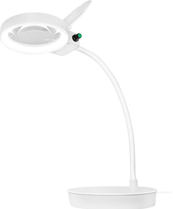 Productafbeelding LogiLink LED loeplamp, met 2 lenzen, wit, dimbaar (400 lm)