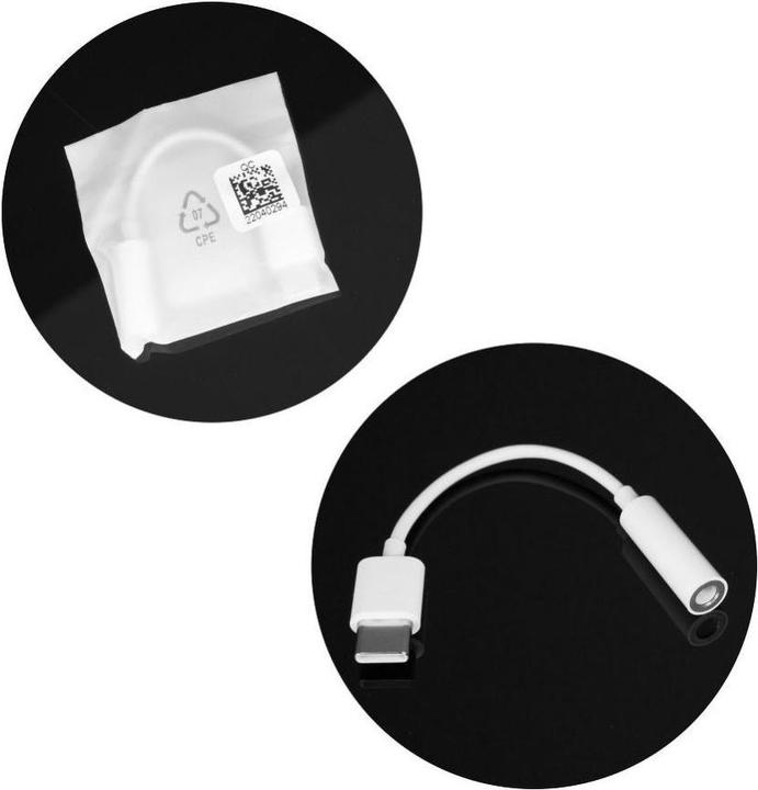 Image du produit Huawei - Audio Adapter (CM20) - Type-C to Jack 3.5mm - White (Bulk Packing) (USB Type C, Jack 3.5mm)