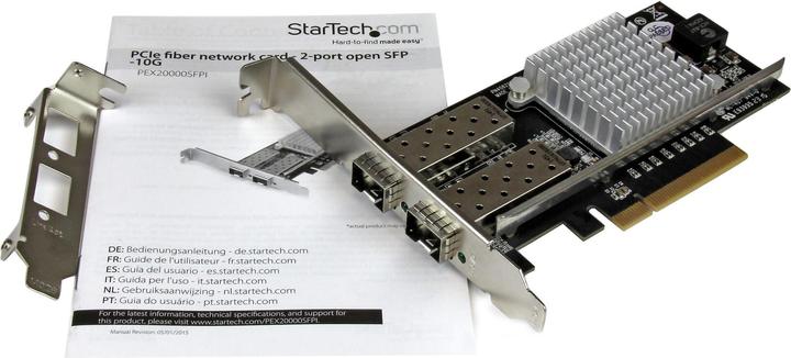Produktbild StarTech 2 Port PCIe 10G SFP+ Network Card (PCI Express 2.0 x8)