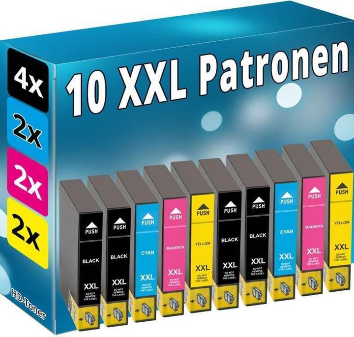 Druckfuxx 10 Druckerpatronen für Epson 604 XL Expression XP 2200 XP 3200 XP 4200