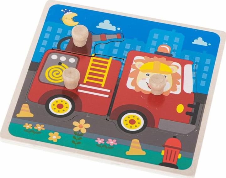 Produktbild Ikonka Feuerwehr Holzpuzzle