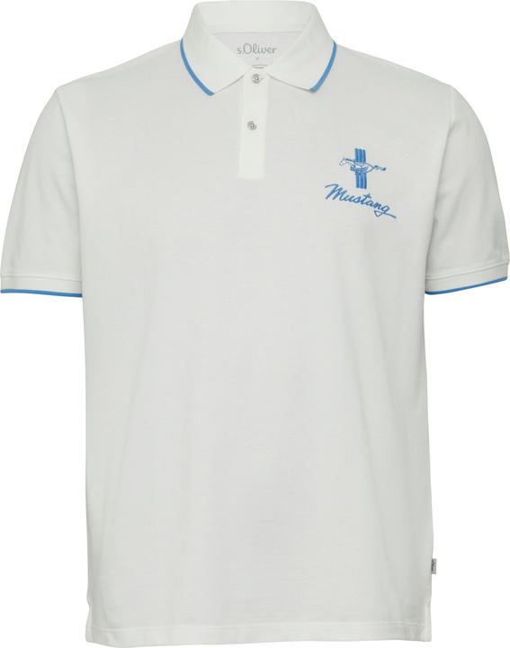 Produktbild S.Oliver Polo-Shirt Poloshirt aus Piqué mit Stickerei und Ford®-Artwork (5XL)
