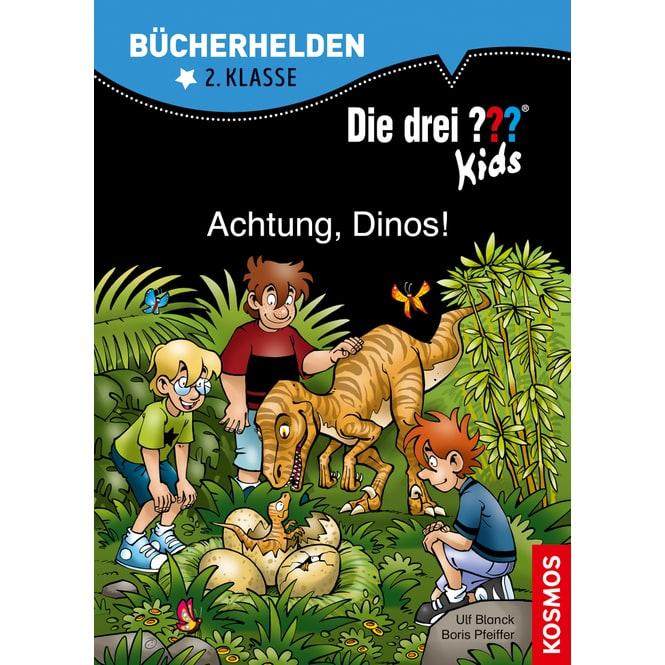 Produktbild Kosmos Die drei??? Kids, Bücherhelden, Achtung, Dinos! (Deutsch, Boris Pfeiffer, Ulf Blanck, 2018)