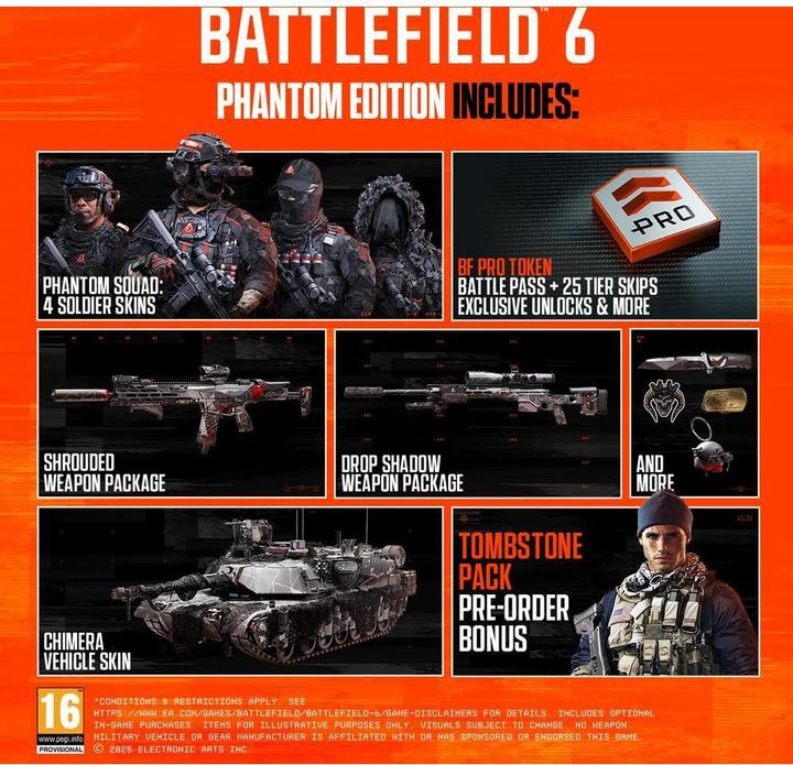 Image du produit EA Games Battlefield 6 (Phantom Edition) (PS5, DE, FR, IT)