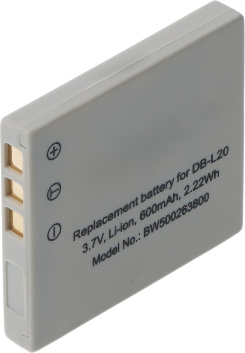 Actual product image Sanyo Battery DB-L20, Xacti DMX-C1 (Rechargeable battery)