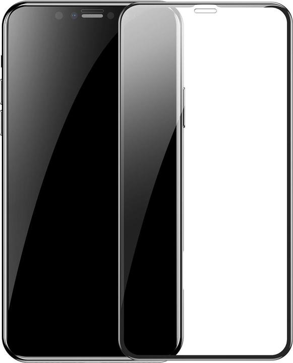 Baseus 0.3mm Full-screen and Full-glass Tempered Glass Film(2pcspack+Pasting Artifact) for iP XS Max/11... (2 Stück, Apple iPhone XS Max, Apple iPhone 11 Pro Max)