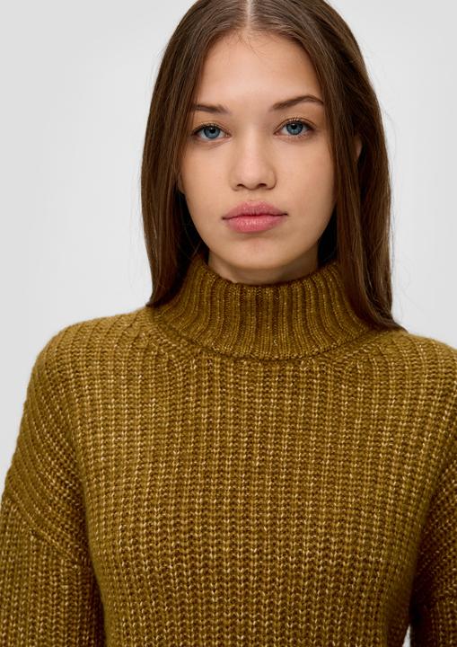 Produktbild s.Oliver Strickpullover Strickpullover mit Rollkragen (S, XS)
