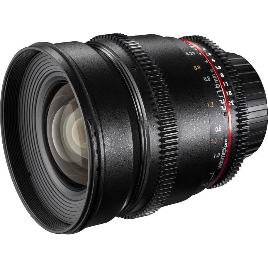 Thumbnail - Walimex 16/2,2 Video APS-C Sony E (Sony E, APS-C / DX, Micro Four Thirds), Objektiv, Schwarz