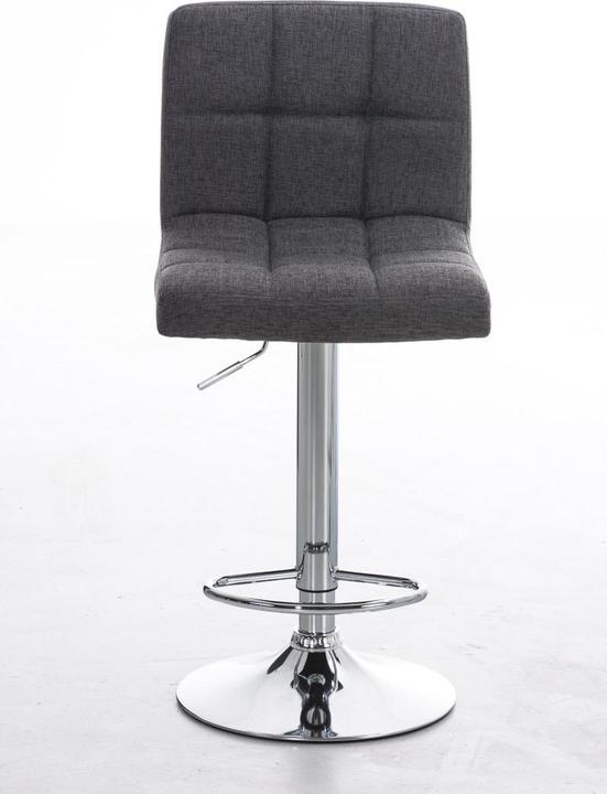 Actual product image Swisshandel24 Bar stool Peru FABRIC, light grey