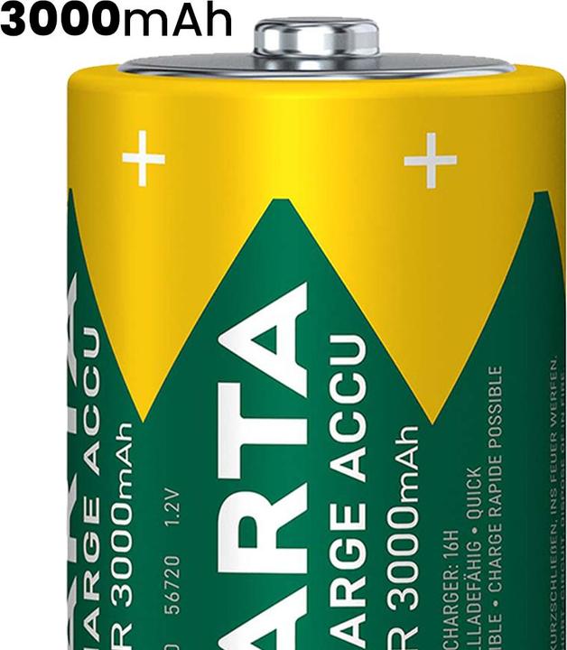 Productafbeelding Varta Recharge Accu Power (2 Pcs., D, 3000 mAh)