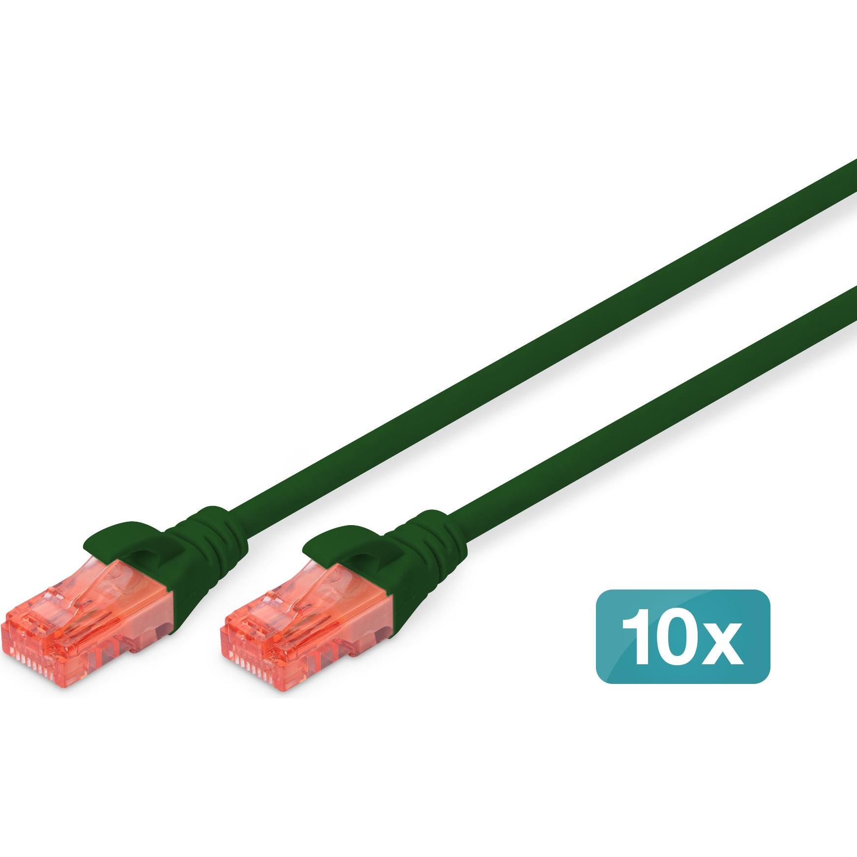 Digitus CAT 6 U/UTP Patchkabel - LSZH, 10 Stück (U/UTP, CAT6, 5 m), Netzwerkkabel