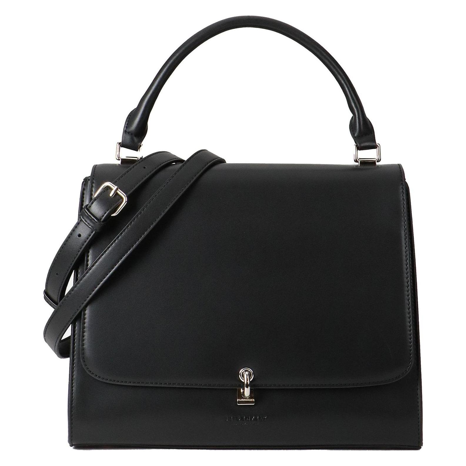 Seidenfelt, Damen, Handtasche, Kisa Satchel, Schwarz