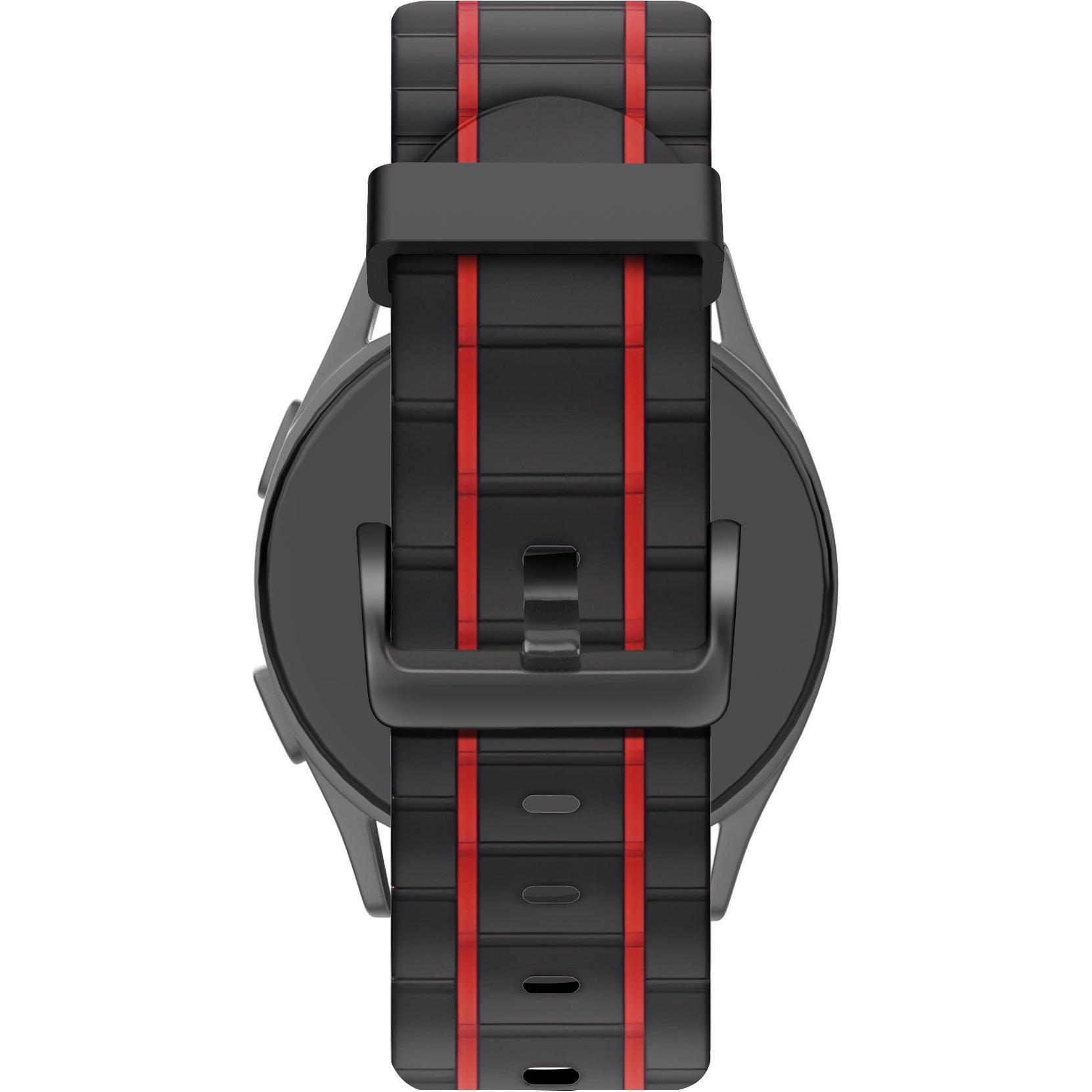 Bandz Sport Armband (Silikon), Uhrenarmband, Schwarz, Rot