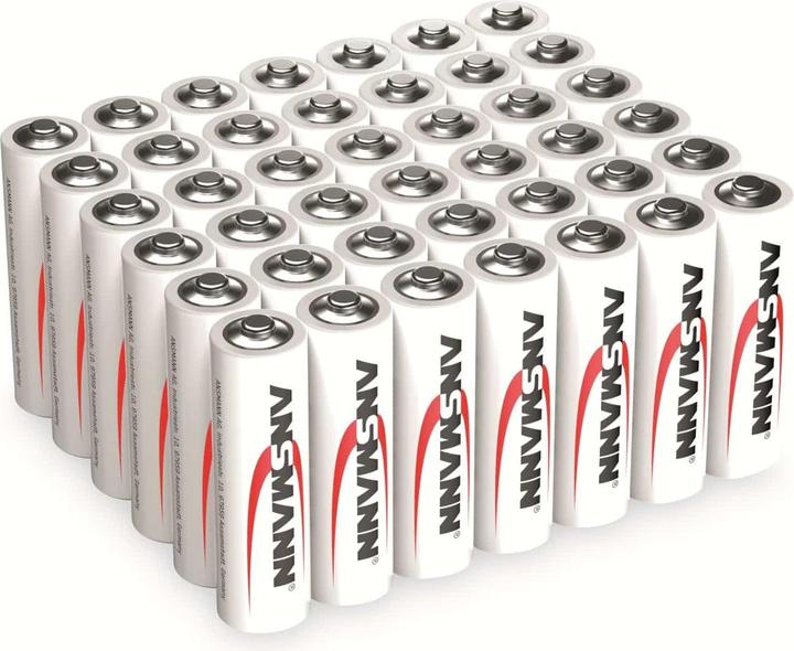 Produktbild Ansmann Alkaline Batterien, 42 Stück AA /Mignon und 42 Stück AAA/Micro im Sparset (84 Stk., AA)