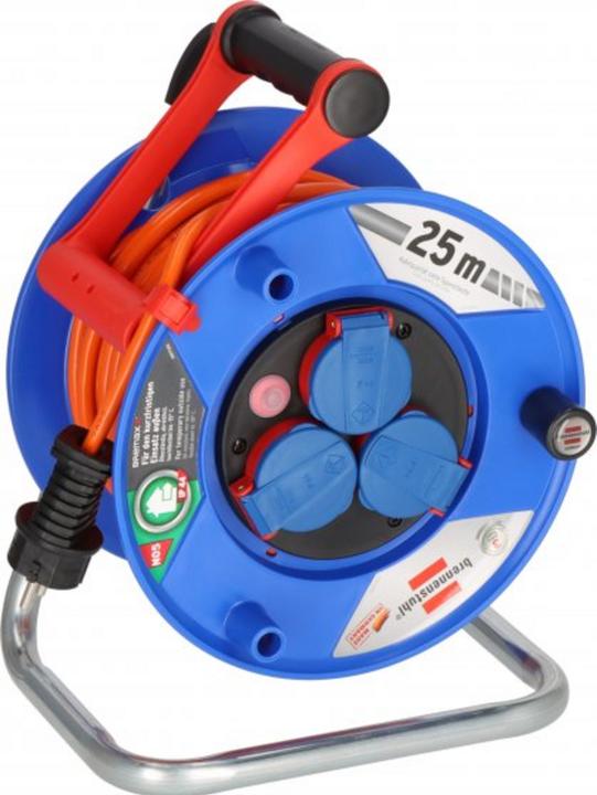 Produktbild Brennenstuhl 1218740 Kabeltrommel 25 m Orange Schutzkontakt-Stecker (25 m, 1.50 mm²)