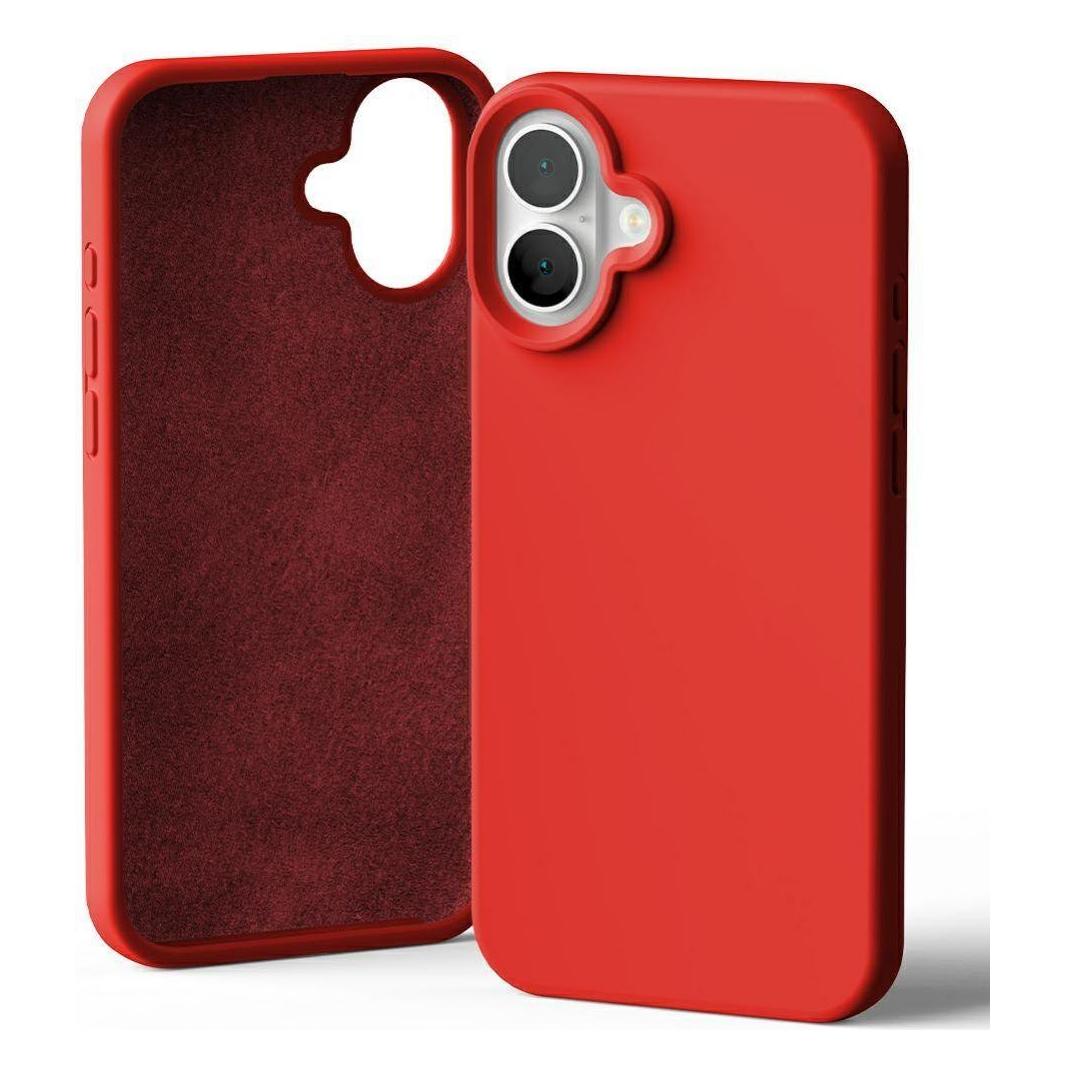 Mercury Rosso Silicone Iphone 16 Plus 6.7" Czerwony/ (Apple Iphone 16 Plus), Cover Smartphone,