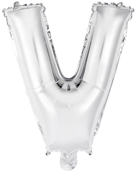 Image du produit Riethmüller Mini Lettre V Argent Ballon en plastique N16 emballé (5 x)