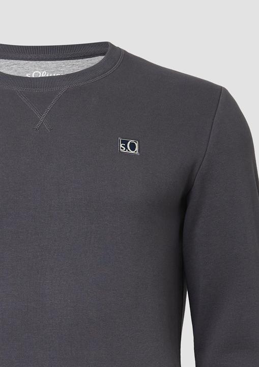 Produktbild s.Oliver Sweatshirt Sweatshirt aus Baumwollmix mit Crew Neck (XXL)