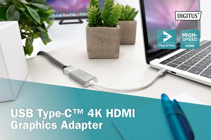 Actual product image Digitus USB C to (HDMI, 15 cm)