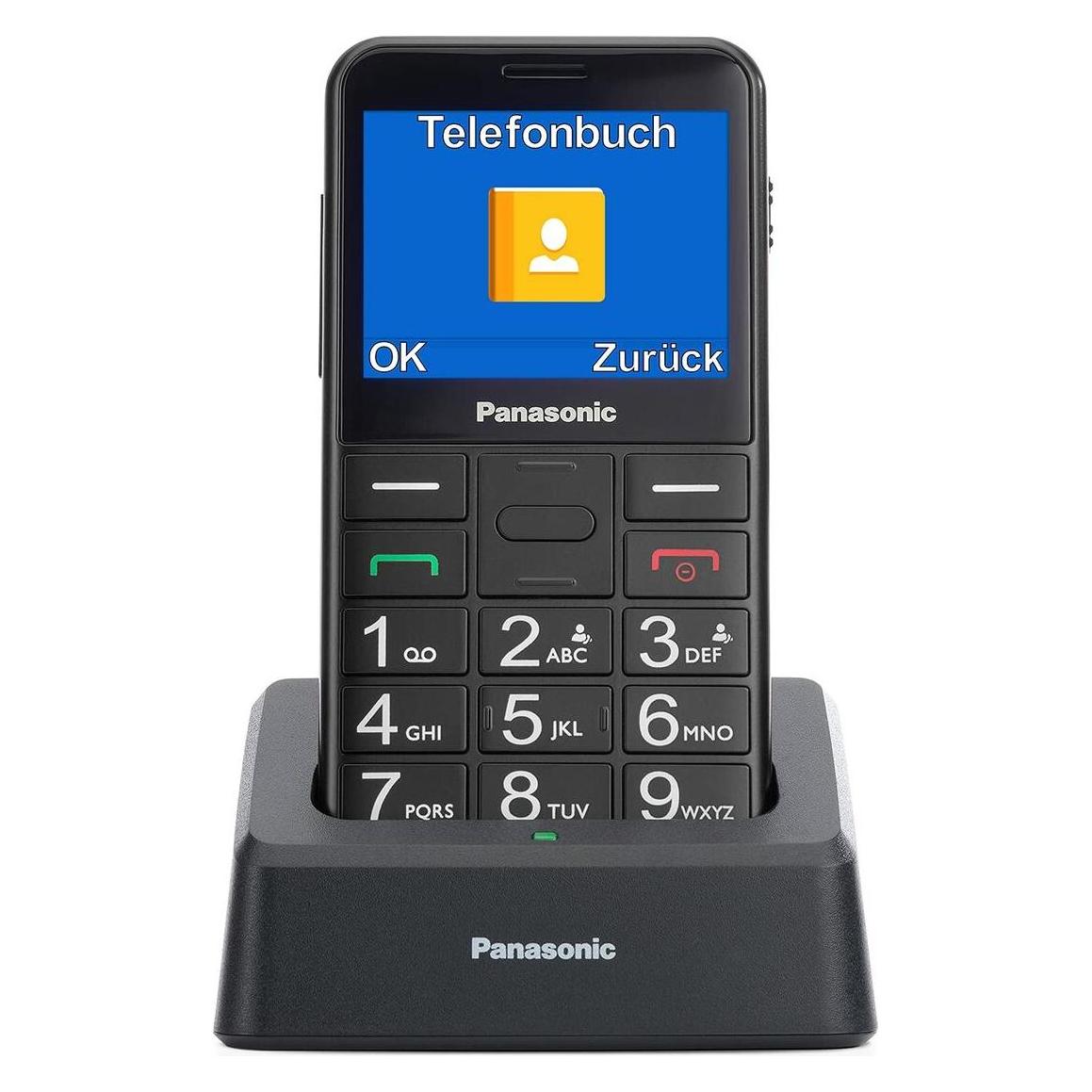 Panasonic KX-TU155 (2.40", 0.30 Mpx), Tastenhandy, Schwarz