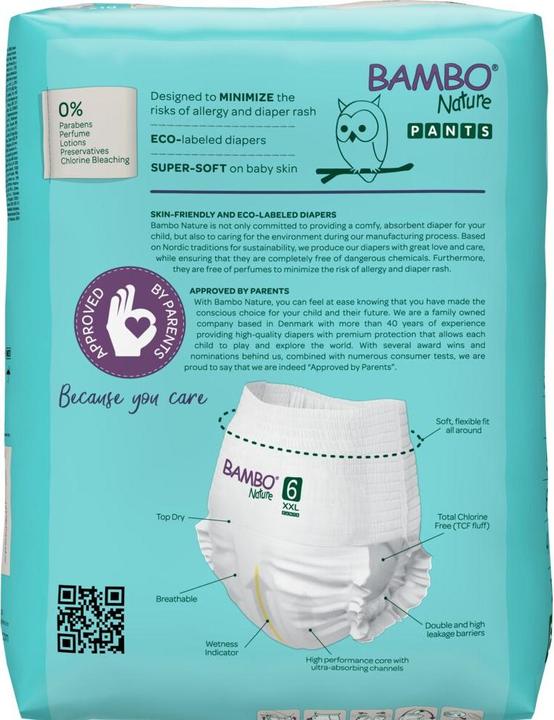 Actual product image Bambo Training diapers (Size 6, Pack, 18 Piece)